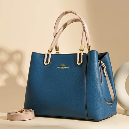 Impeccable Ladies Genuine Leather Handbag - Spacious, Stylish & Versatile - Perfect Commuter Bag with Adjustable Crossbody Strap for Everyday Glamour