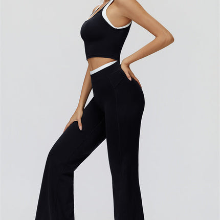 The Canyon Crop Tank Flared Leggings 2-Piece Set