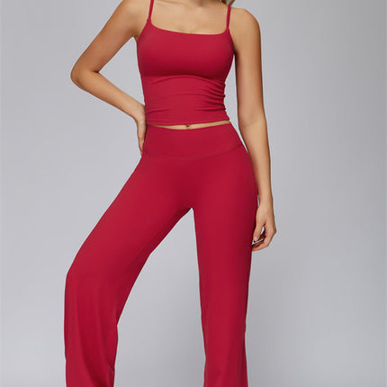 The FlexCore Crop Tank Flared Leggings 2-Piece Set