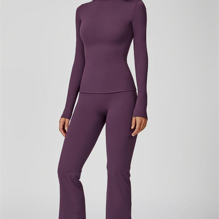 The Oasis Long Sleeve T-shirt Flared Leggings 2-Piece Set