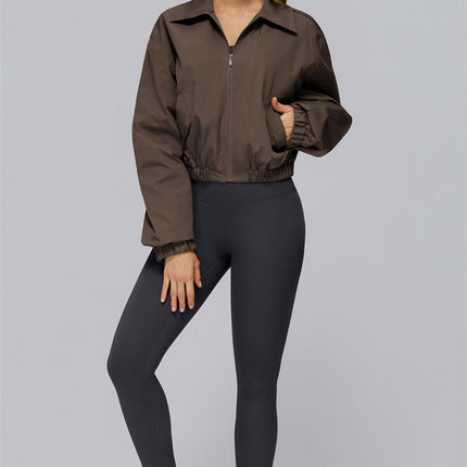 The Elle Form Crop Zip Jacket