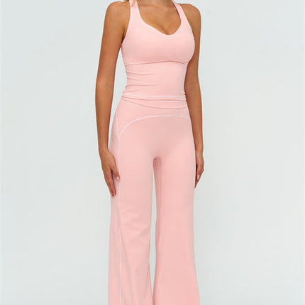 The Amara Crop Top Flared Leggings 2-Piece Set