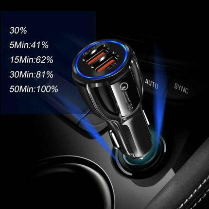 2 Pack PBG 2 Port USB Fast Car Charger Adapter For Devices