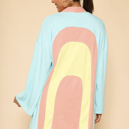 Retro arch terry cloth novelty robe