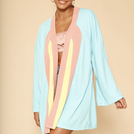 Retro arch terry cloth novelty robe