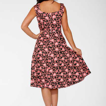 20125 Heart Angel Swing Dress in Black