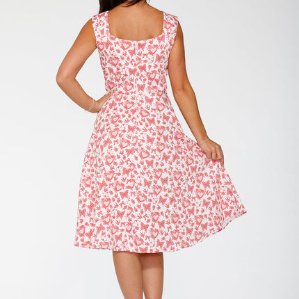 20126 Heart Angel Swing Dress in White