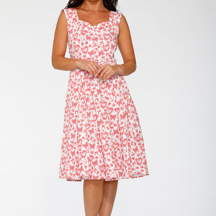 20126 Heart Angel Swing Dress in White