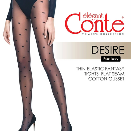 Conte Desire 20 Den - Fantasy Women's Tights with Polka Dots (18С-107СП)