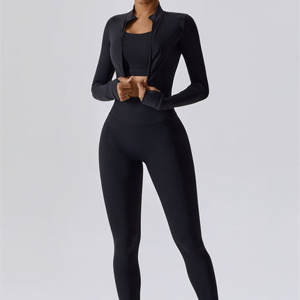The Eloise Jacket Sports Bra Leggings 3-Piece Set