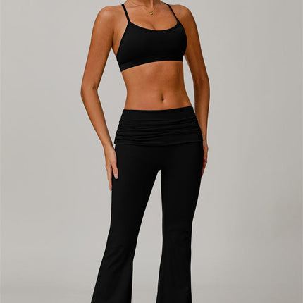 The Juno Star Sports Bra Flared Leggings 2-Piece Set