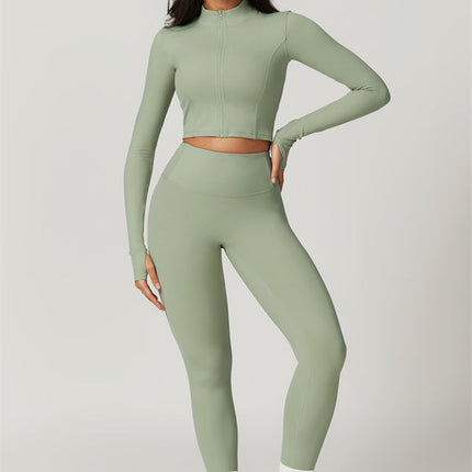 The Eloise Jacket Sports Bra Leggings 3-Piece Set