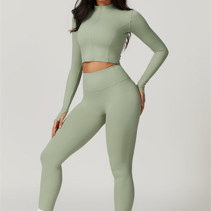 The Eloise Jacket Sports Bra Leggings 3-Piece Set