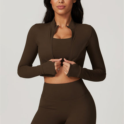 The Eloise Jacket Sports Bra Shorts 3-Piece Set