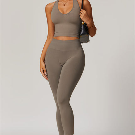 The Delight Halter Top Leggings 2-Piece Set