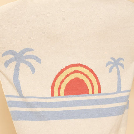 Ocean sunset knit cardigan