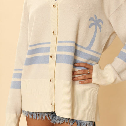 Ocean sunset knit cardigan