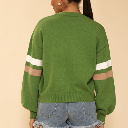 Football knit sweater