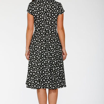 20551 Cat Paw Swing Dress in Black