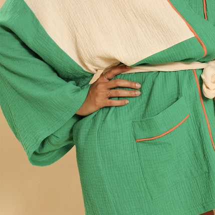 Two tone kimono