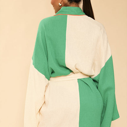 Two tone kimono