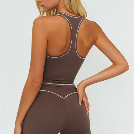 The Amara Crop Top Flared Leggings 2-Piece Set