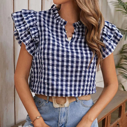 Gingham blouse