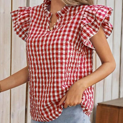 Gingham blouse