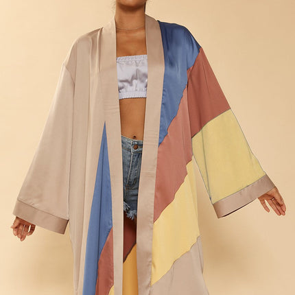 Retro stripe Kimono