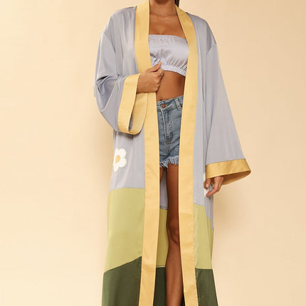 Flower field kimono