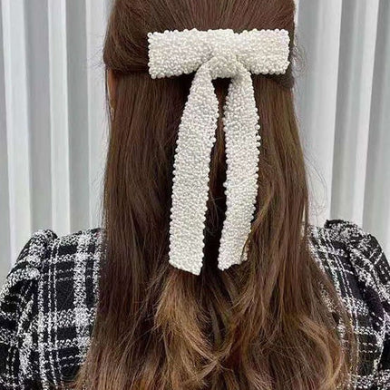 Beaded hair bow