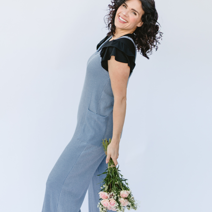 Ruffle Sleeve Halftee