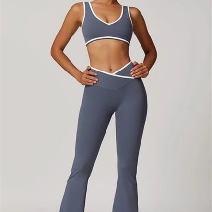 The Stamina Sports Bra Flared Leggings 2-Piece Set