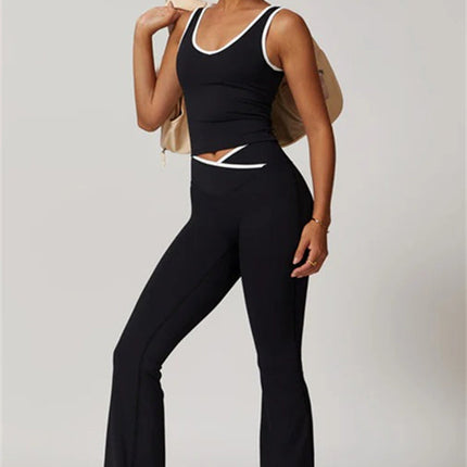 The Stamina Tank Top Flared Leggings 2-Piece Set
