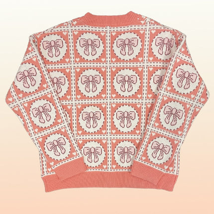 Tiled Bow Cardigan