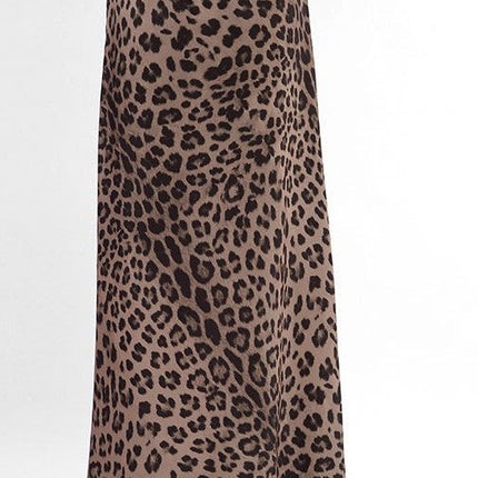 Leopard Print Midi skirt