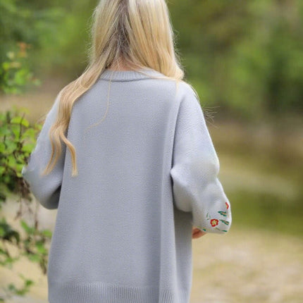 Floral Knit Cardigan