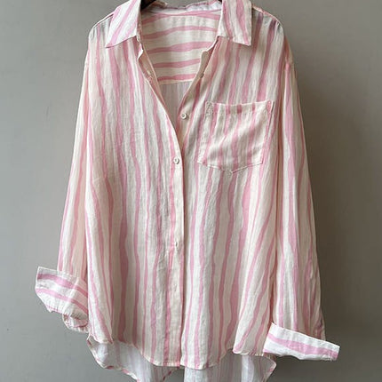 Striped button down shirt