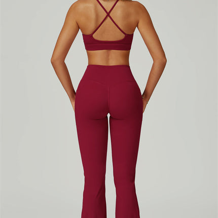The Flourish Sports Bra Flared Leggings 2-Piece Set