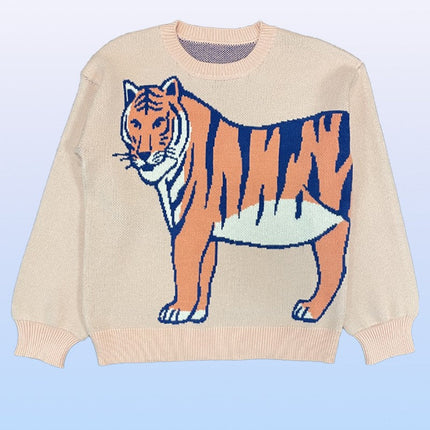 Tiger knit sweater