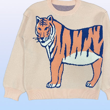Tiger knit sweater