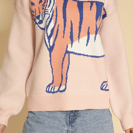 Tiger knit sweater