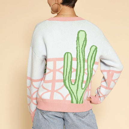 Cactus resort knit cardigan