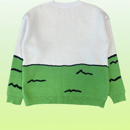 Elephant safari knit sweater