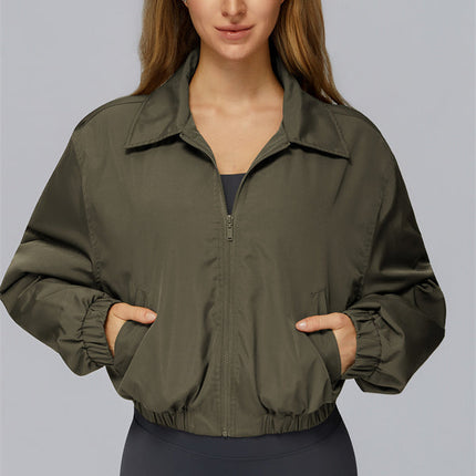 The Elle Form Crop Zip Jacket