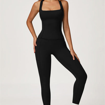 The Glacier Crop Tank Leggings 2-Piece Set
