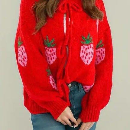 Strawberry Cardigan