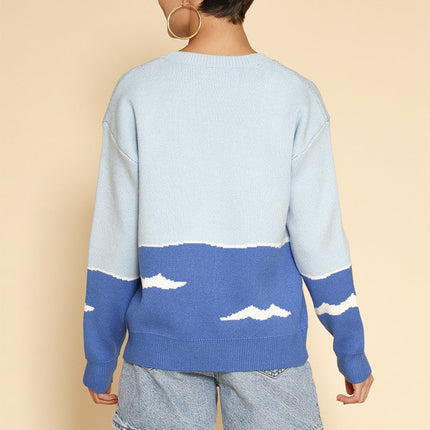 Shark attack knit sweater