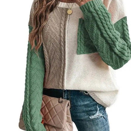 Color Block Knit sweater