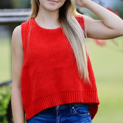 Open back bow sweater